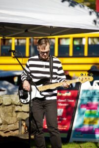 Dale playing bass